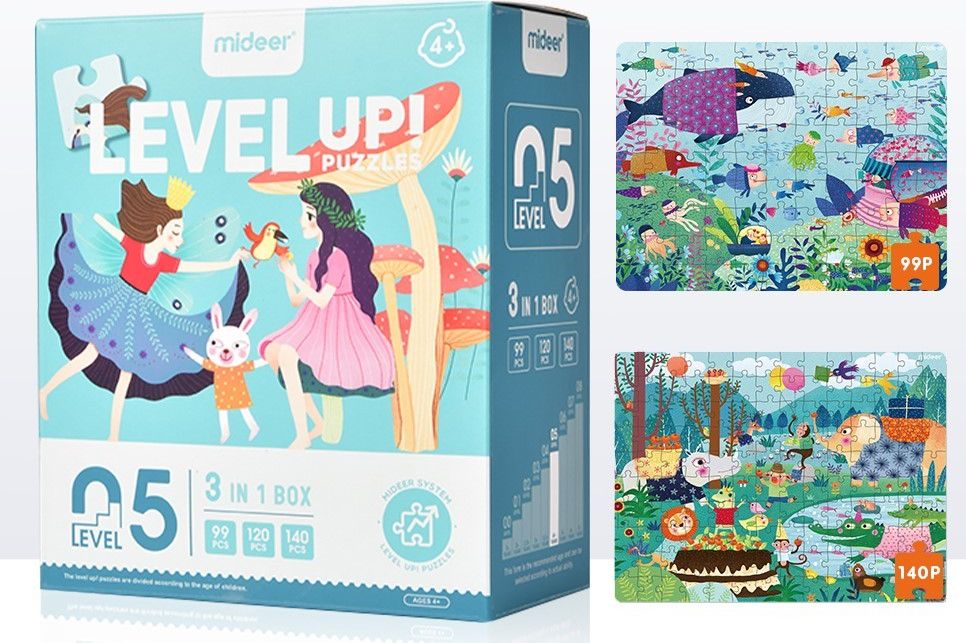 Mideer Puzzle LEVEL UP! 05 Kouzelný svět - obrázek 1