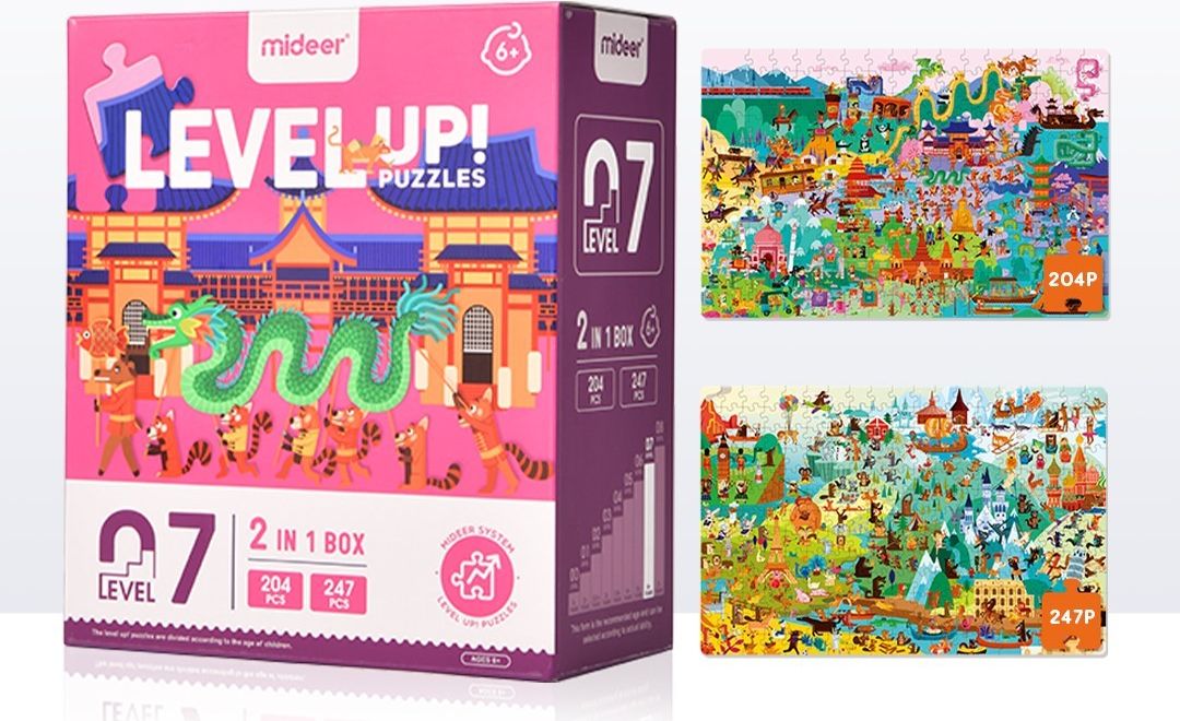 Mideer Puzzle LEVEL UP! 07 Svět okolo - obrázek 1