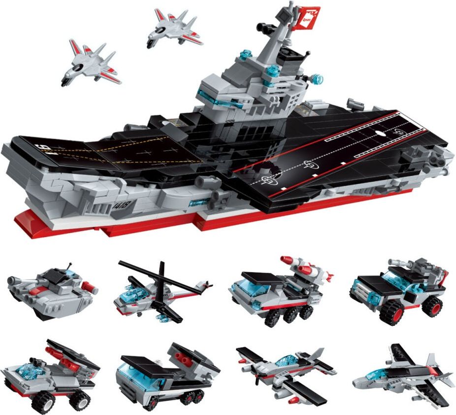 Qman Chinese Aircraft Carrier Liaoning 1418D sada 8v1 - obrázek 1