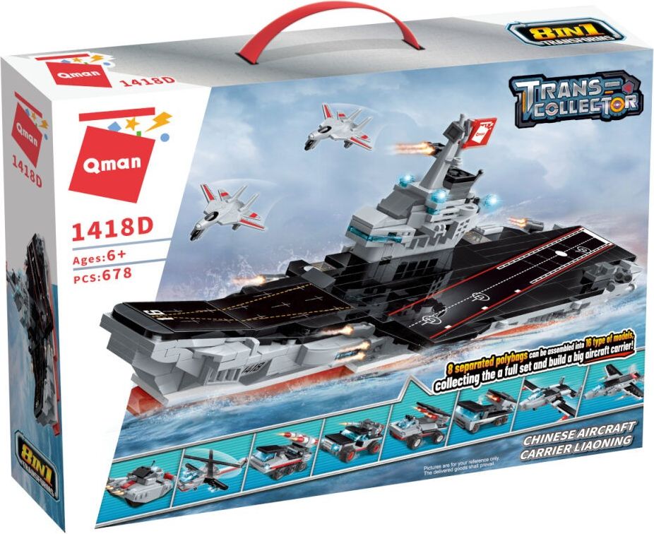 Qman Chinese Aircraft Carrier Liaoning 1418D sada 8v1 - obrázek 3