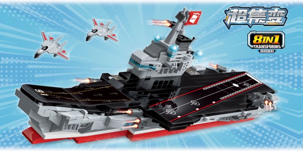 Qman Chinese Aircraft Carrier Liaoning 1418D sada 8v1 - obrázek 12