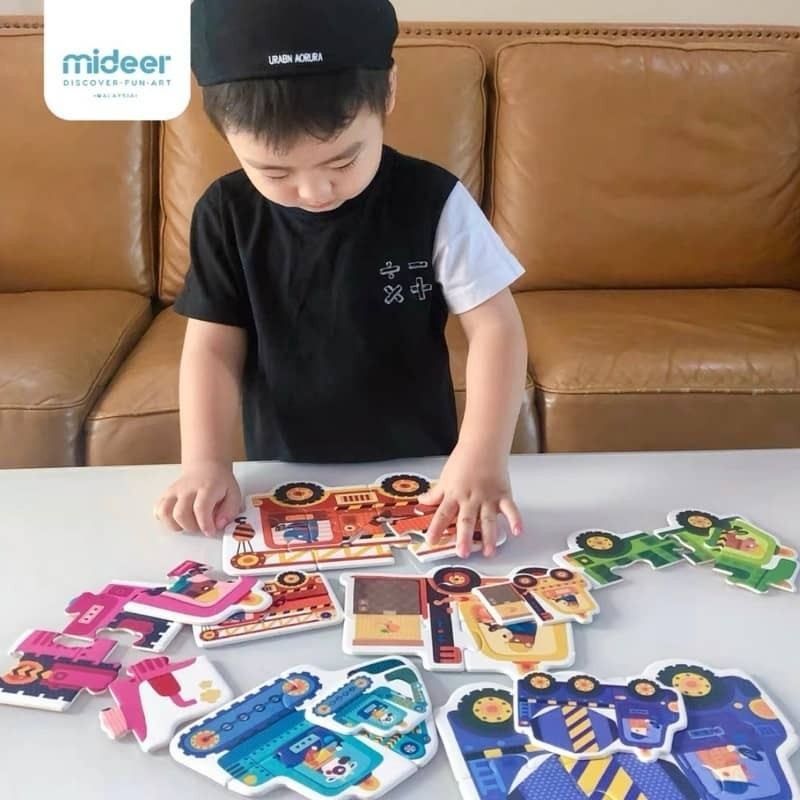 MiDeer první puzzle Rušné staveniště 28 dílků - obrázek 3