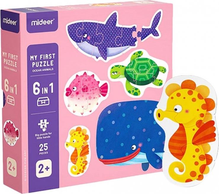 MiDeer první puzzle Zvířátka v oceánu 25 dílků - obrázek 1