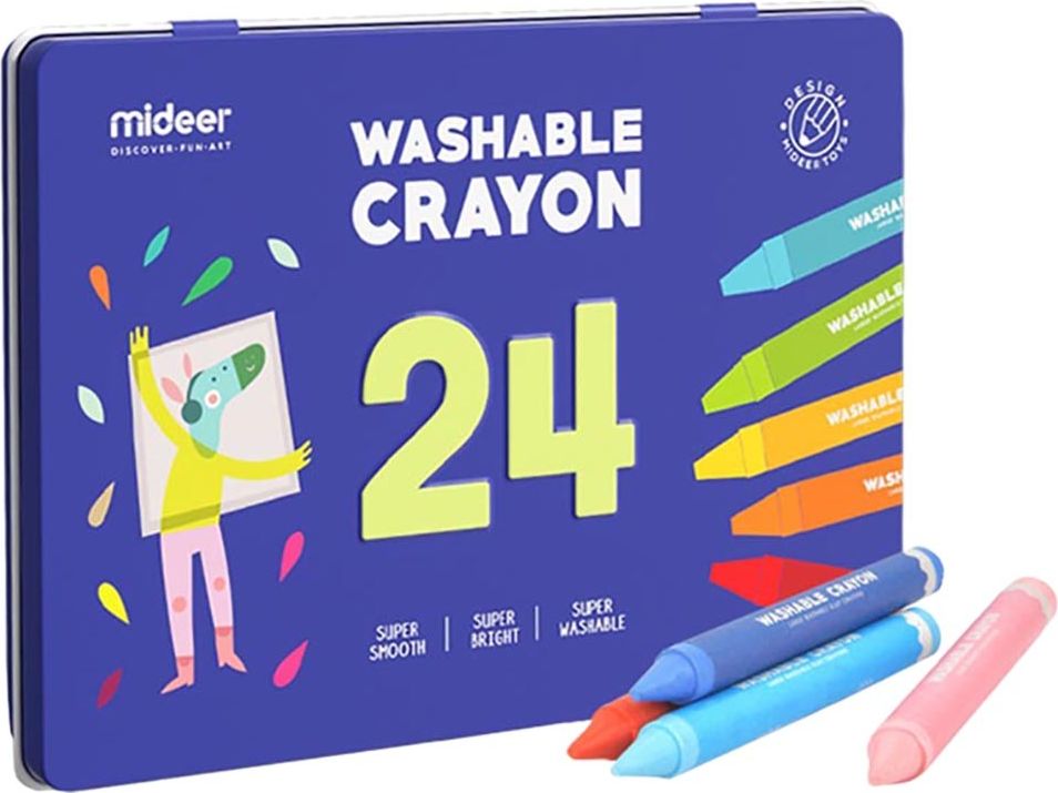 Mideer set smývatelných voskovek 24 MD4116 - obrázek 1