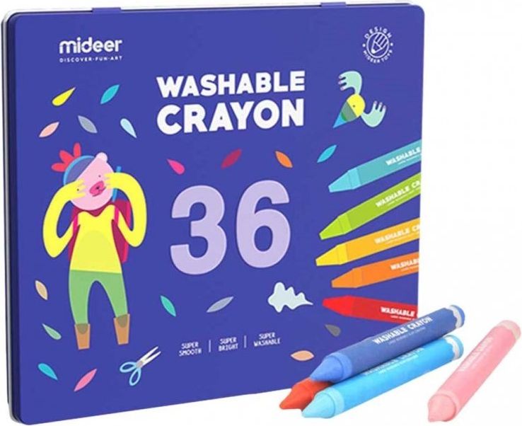 Mideer set smývatelných voskovek 36 MD4117 - obrázek 1
