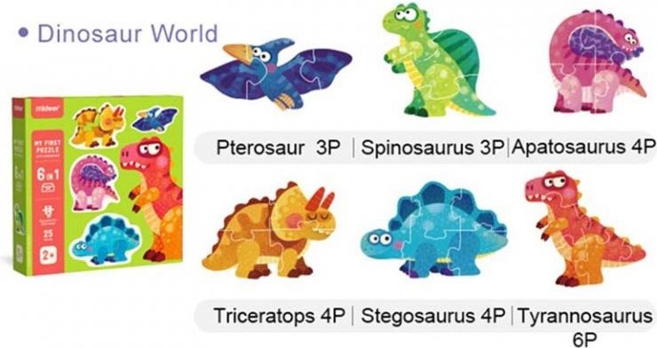 MiDeer Moje první Dinosaur 25 dílků - obrázek 2