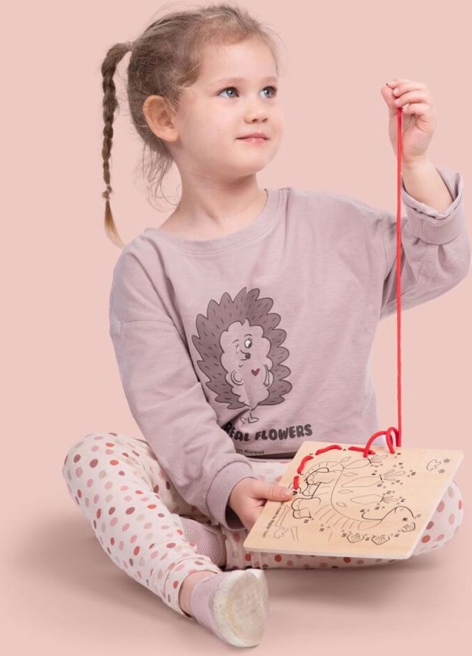 Bigjigs Toys Provlékání podle čísel Dinosauři - obrázek 4