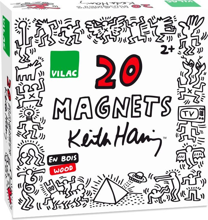 Vilac Dřevěné magnetky Keith Haring - obrázek 2