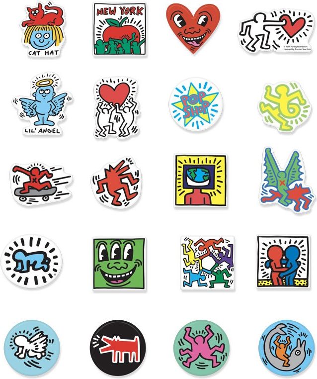 Vilac Dřevěné magnetky Keith Haring - obrázek 3