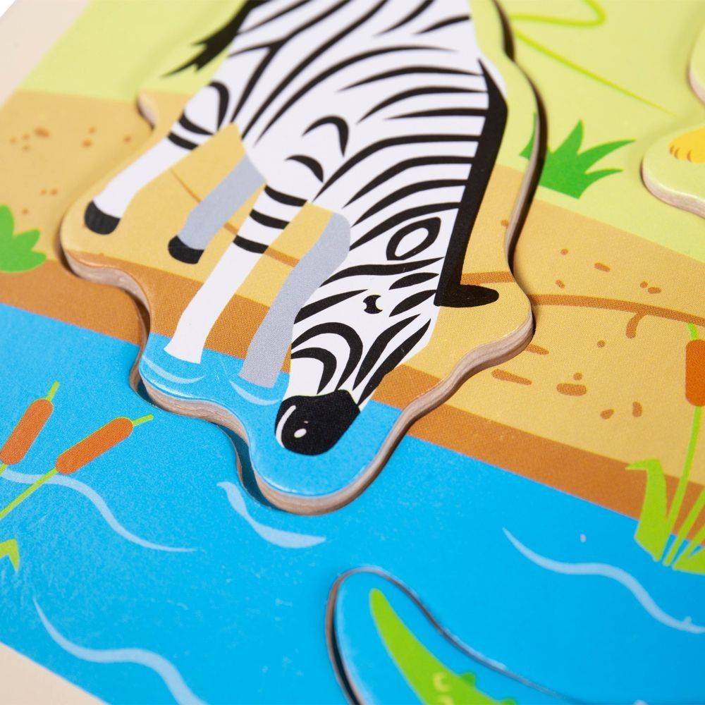 Bigjigs Toys vkládačka se zvukem Safari - obrázek 3