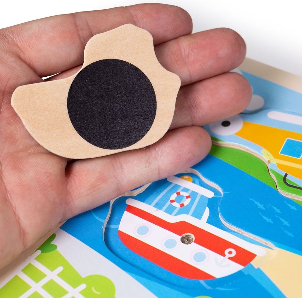 Bigjigs Toys vkládačka se zvukem Doprava - obrázek 3
