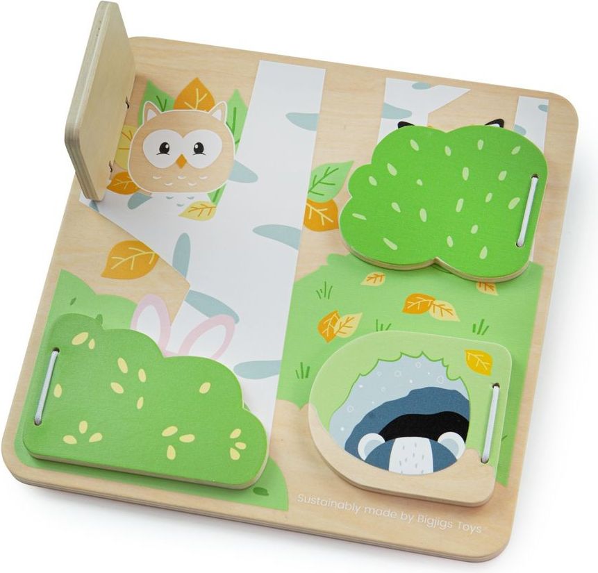Bigjigs Toys odkrývačka s lesními zvířátky - obrázek 1