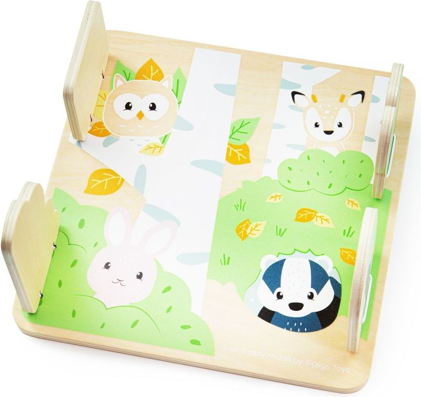 Bigjigs Toys odkrývačka s lesními zvířátky - obrázek 2