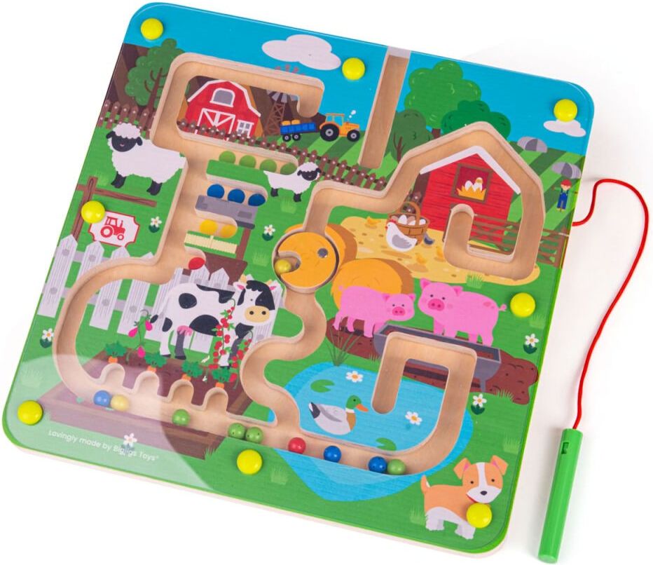 Bigjigs Toys Magnetické bludiště Farma - obrázek 1
