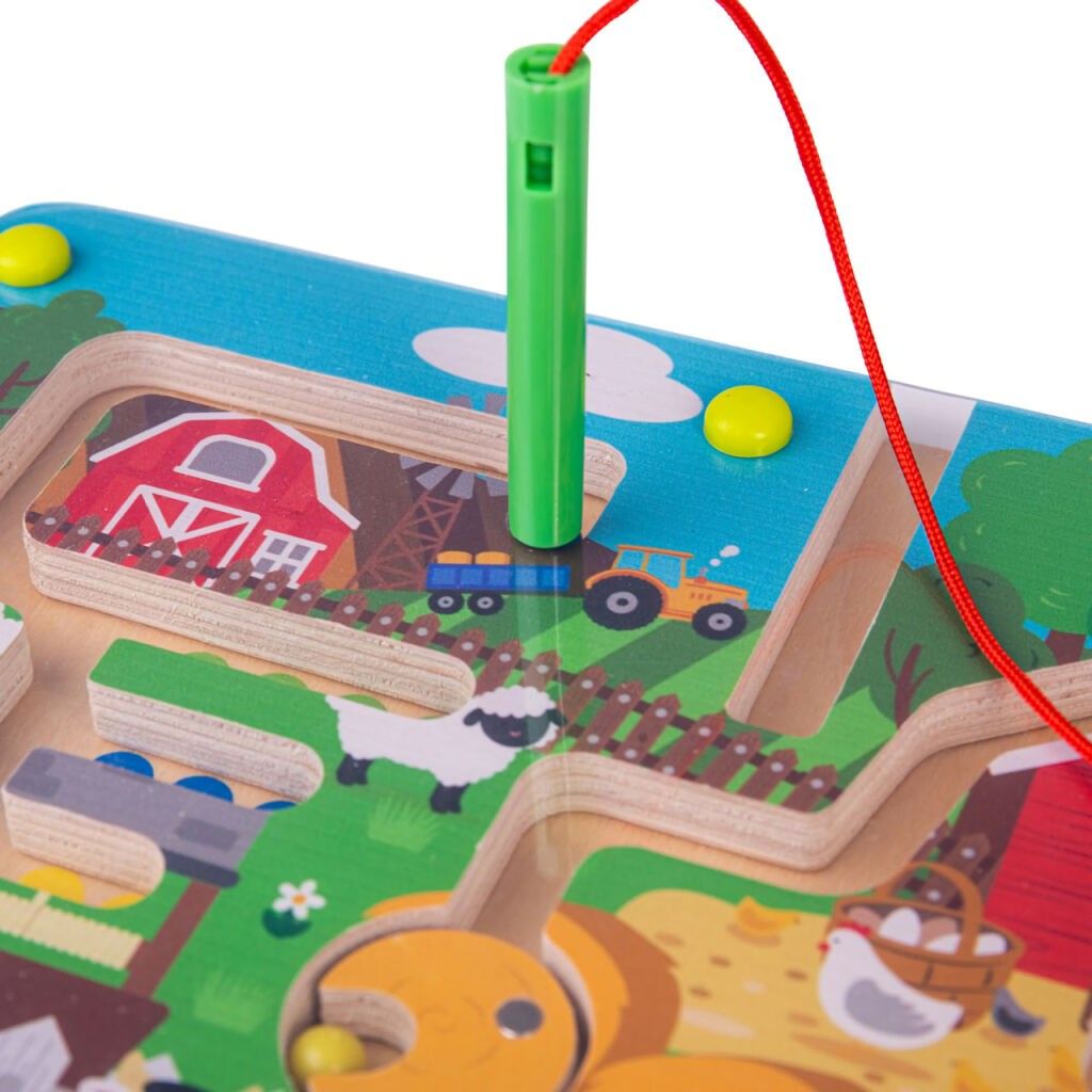 Bigjigs Toys Magnetické bludiště Farma - obrázek 2
