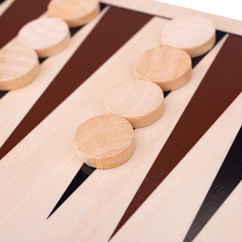 Bigjigs Toys Dřevěný backgammon - obrázek 3