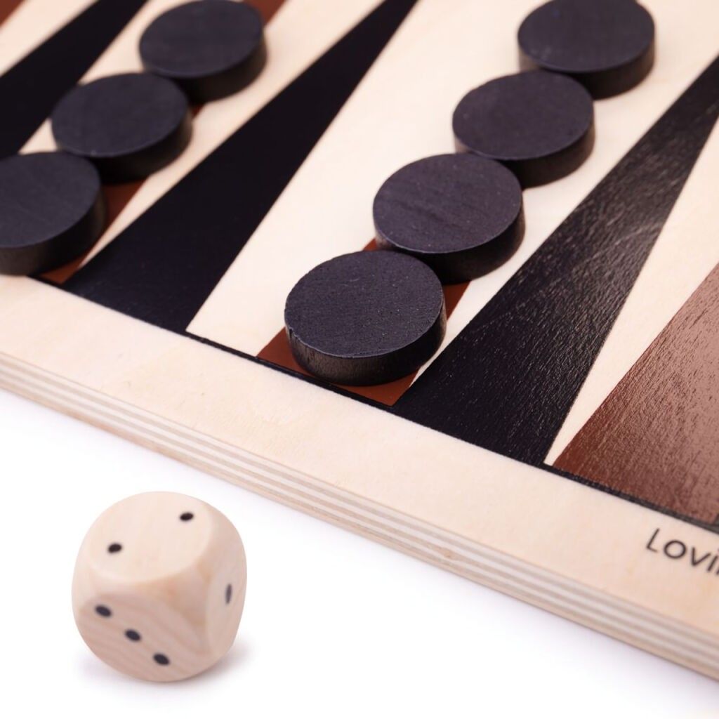 Bigjigs Toys Dřevěný backgammon - obrázek 4