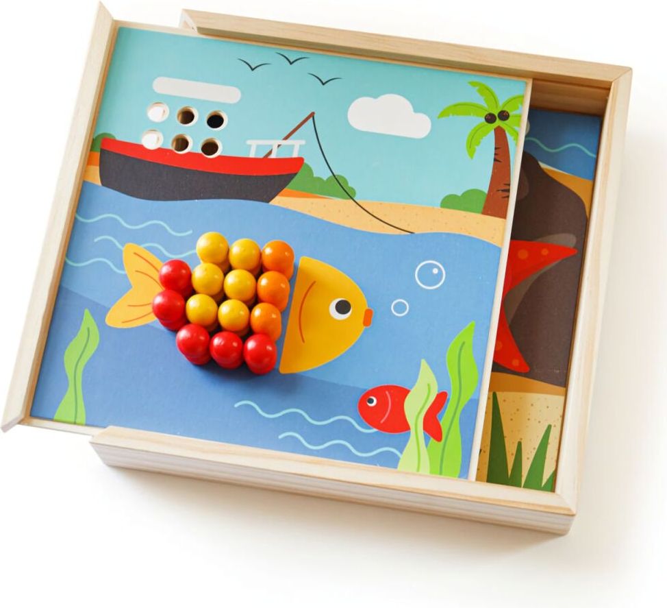 Bigjigs Toys Dřevěná mozaika Pláž - obrázek 3