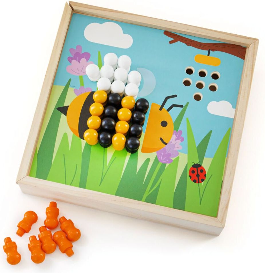 Bigjigs Toys Dřevěná mozaika Zahrádka - obrázek 1