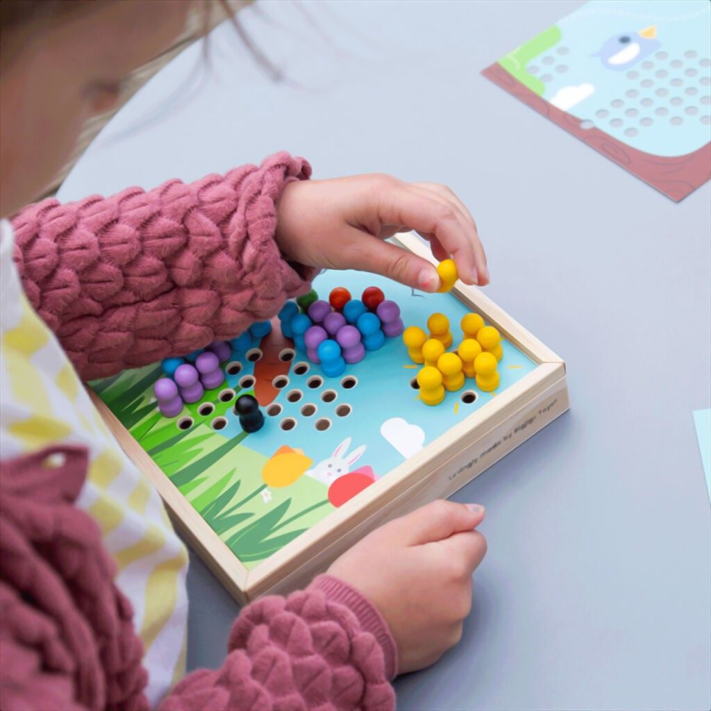 Bigjigs Toys Dřevěná mozaika Zahrádka - obrázek 3
