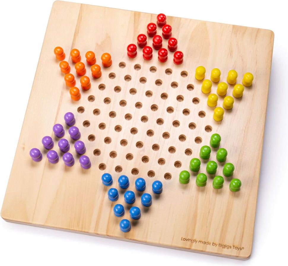 Bigjigs Toys Dřevěná halma - obrázek 2