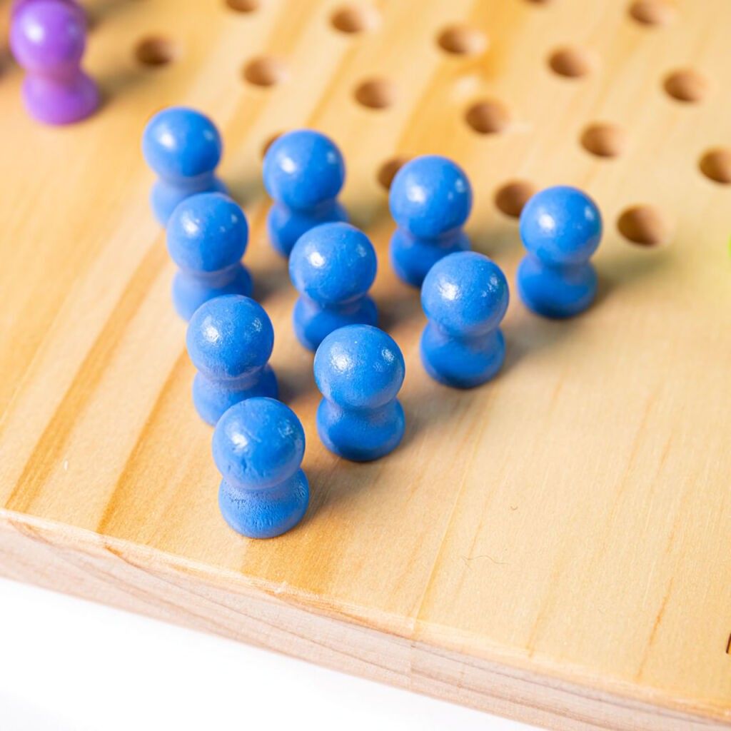 Bigjigs Toys Dřevěná halma - obrázek 4
