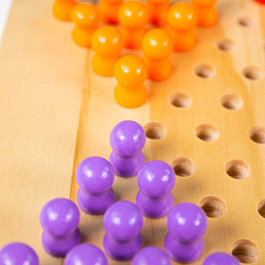 Bigjigs Toys Dřevěná halma - obrázek 6