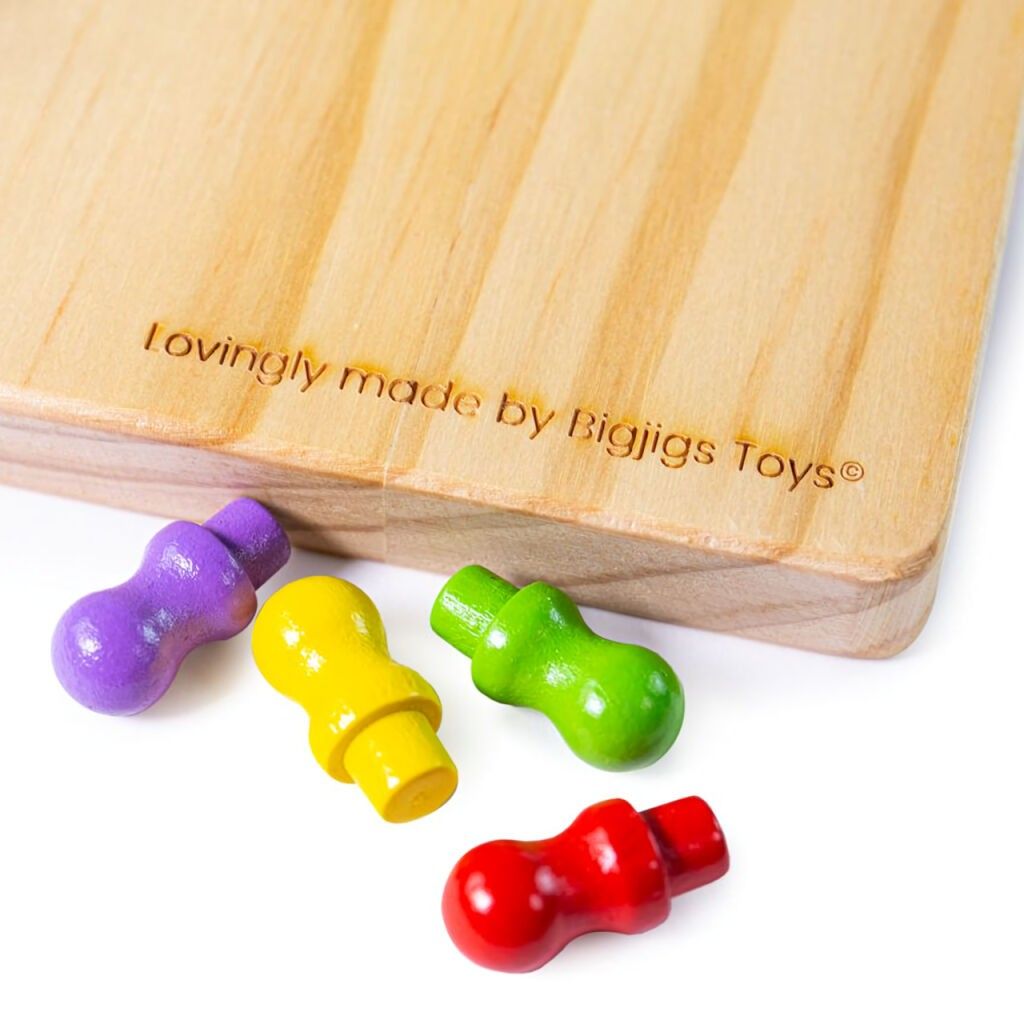 Bigjigs Toys Dřevěná halma - obrázek 8
