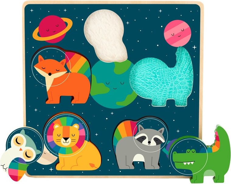 Vilac vkládací puzzle Zvířecí astronauti - obrázek 3