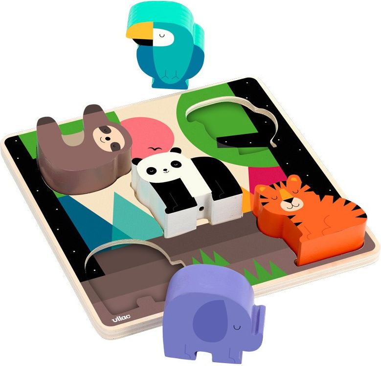 Vilac vkládací puzzle se zvuky Džungle - obrázek 1