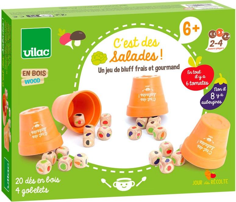 Vilac Hra s kostkami Zeleninová zahrada - obrázek 1