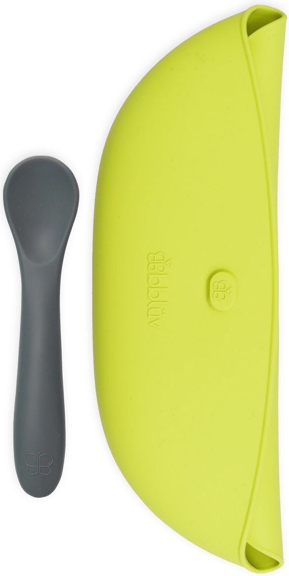 Bblüv Pöket Set bryndáků + lžička Lime/Grey - obrázek 4
