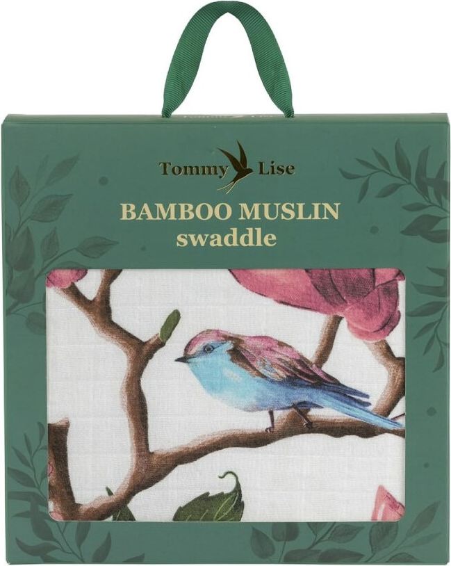 Tommy Lise Bambusová mušelínová plena MAGNOLIA LOVE BIRDS 120x120cm - obrázek 2