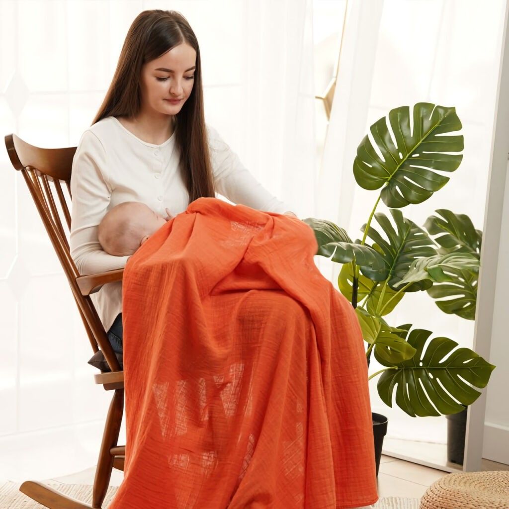 Tommy Lise Bavlněná mušelínová plena Glazed Carrot - obrázek 4