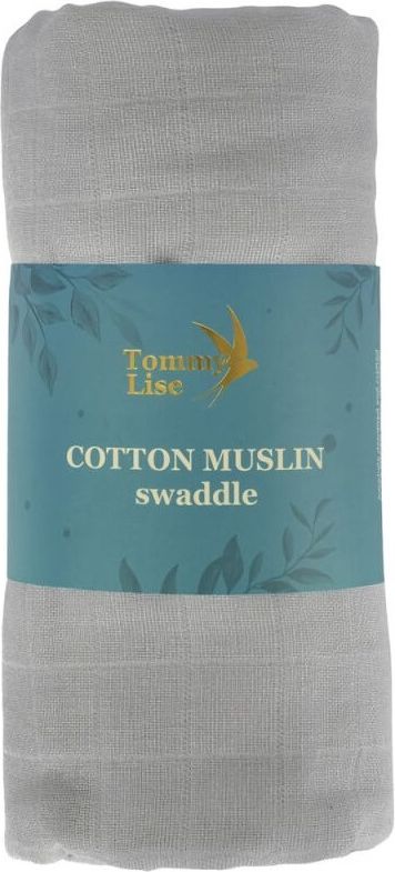 Tommy Lise Bavlněná mušelínová plena Pearl Grey - obrázek 1