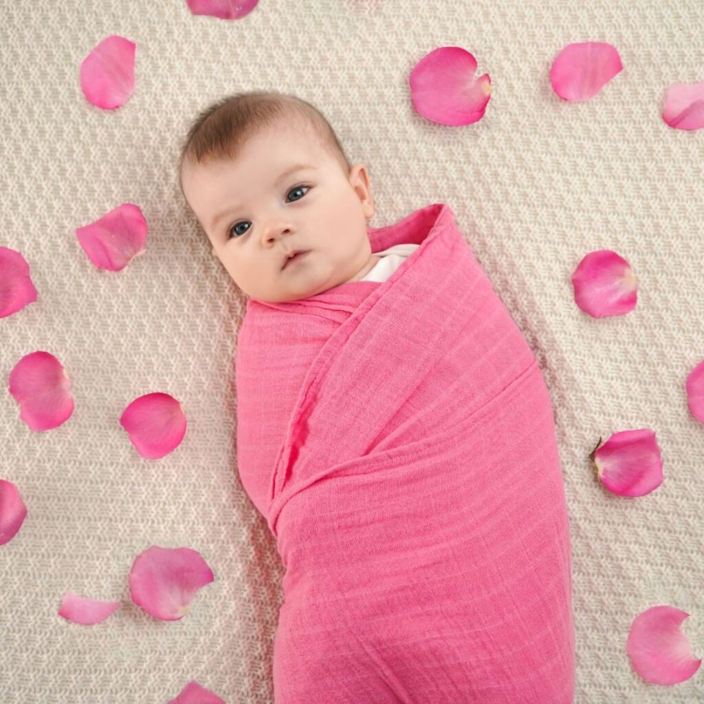 Tommy Lise Bavlněná mušelínová plena Rosy Blush - obrázek 4