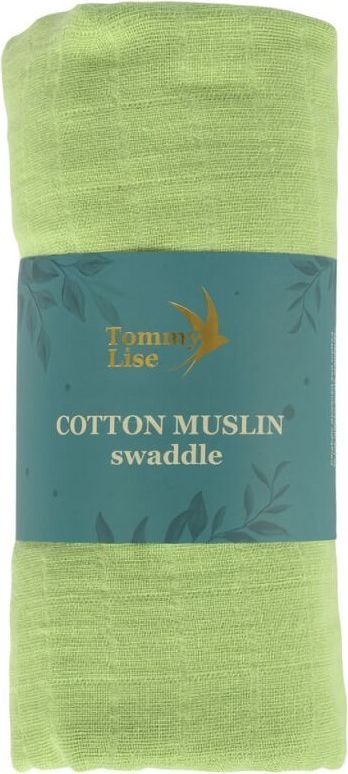 Tommy Lise Bavlněná mušelínová plena Opaline Green - obrázek 1
