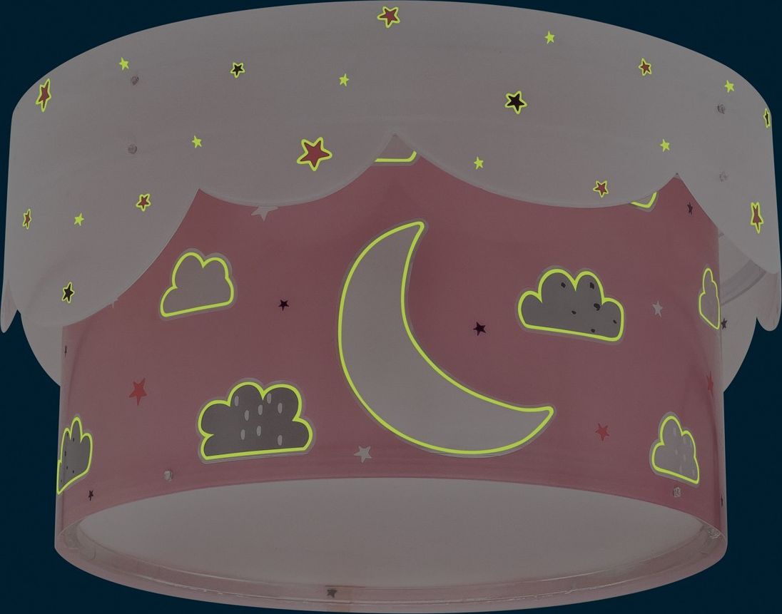 Dalber Dětské stropní svítidlo MOON 61236S růžové - obrázek 5