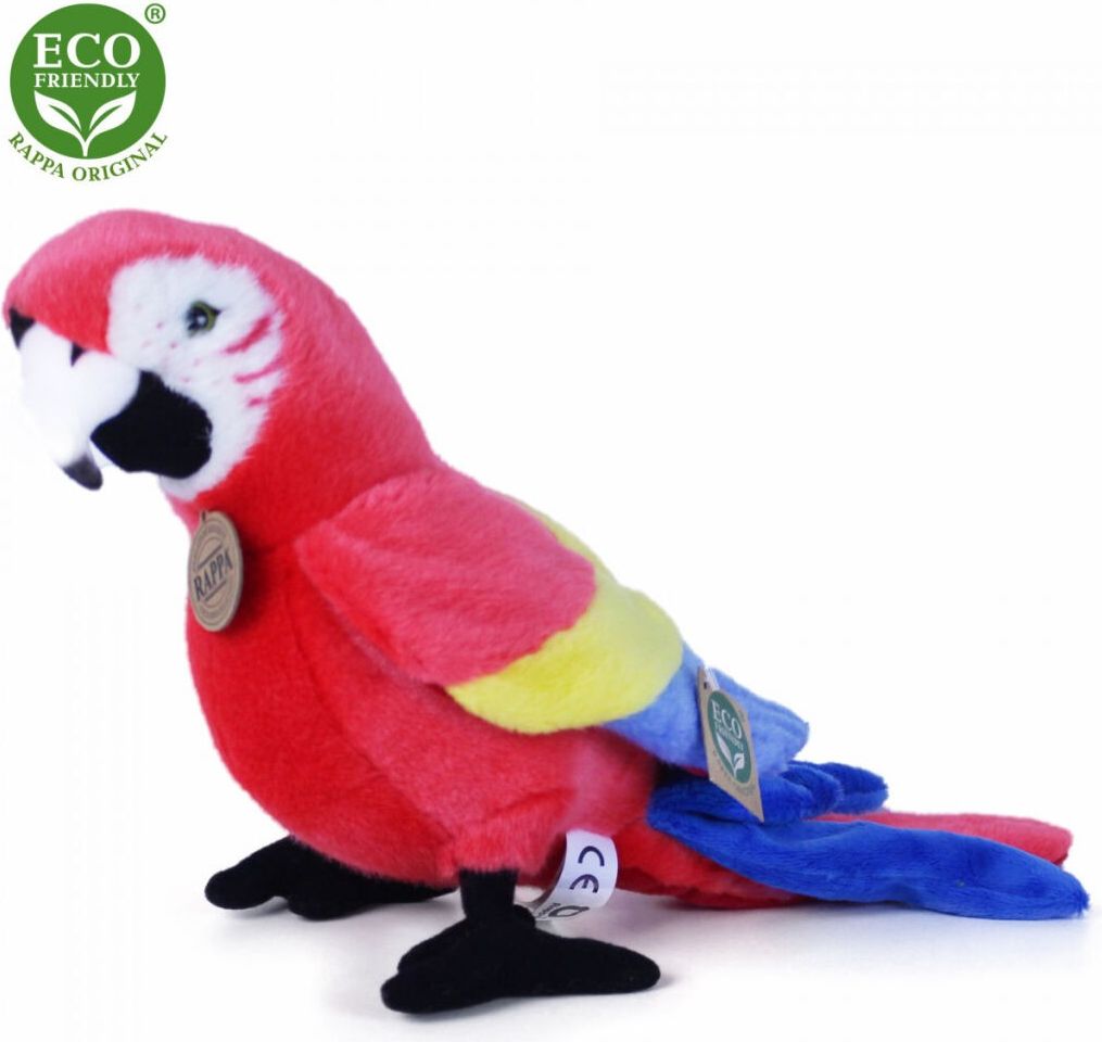 Rappa papoušek červený Ara Arakanga 24 cm - obrázek 2