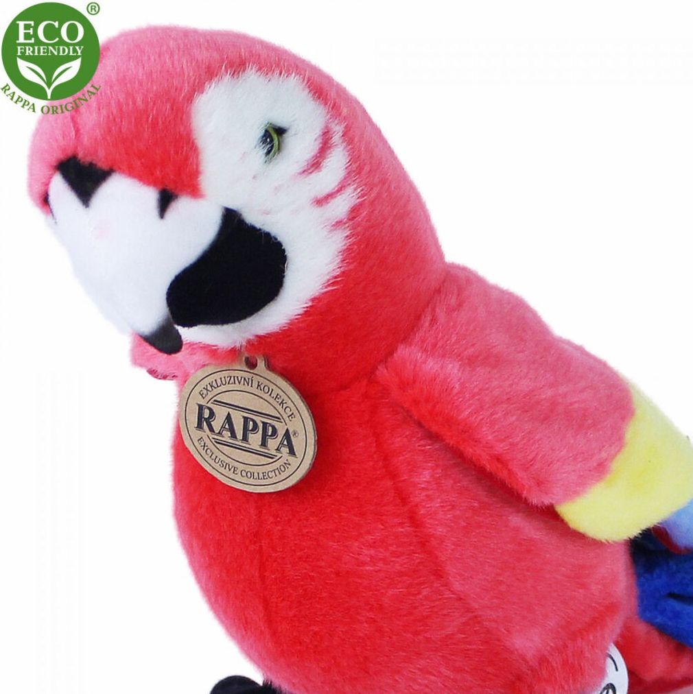 Rappa papoušek červený Ara Arakanga 24 cm - obrázek 3