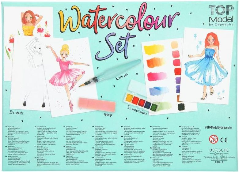 Top Model Vodovková kreativní sada Watercolour - obrázek 6
