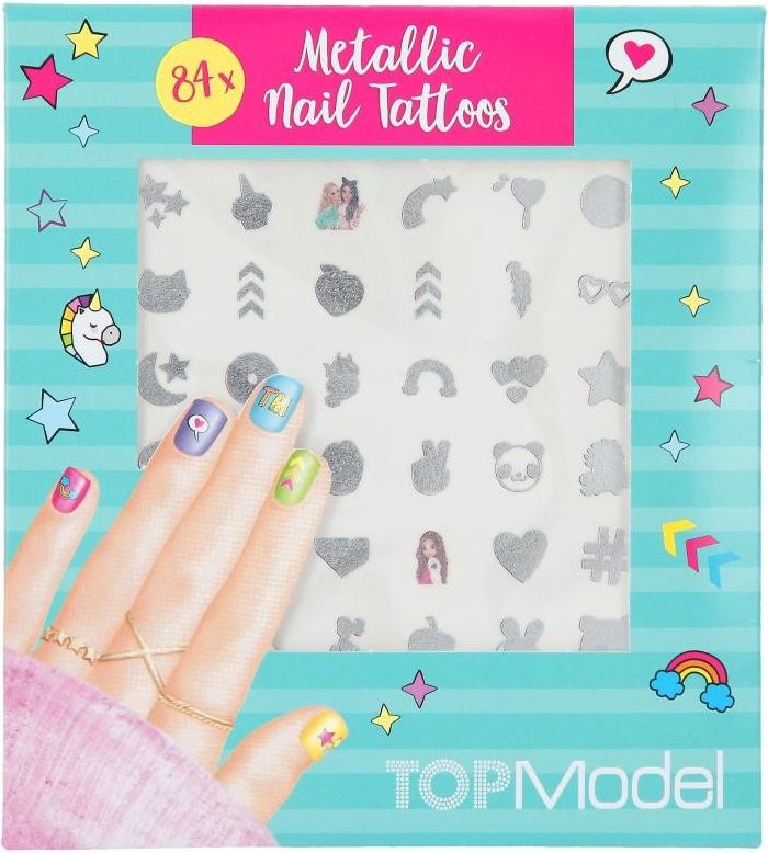 Top Model Metalické tetování na nehty - obrázek 1