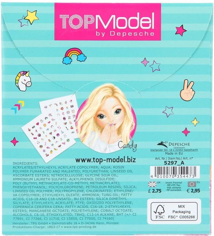Top Model Metalické tetování na nehty - obrázek 3
