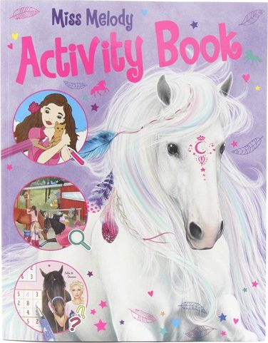 Omalovánky šešit aktivit Miss Melody Activity Book s úkoly a labyrinty - obrázek 1