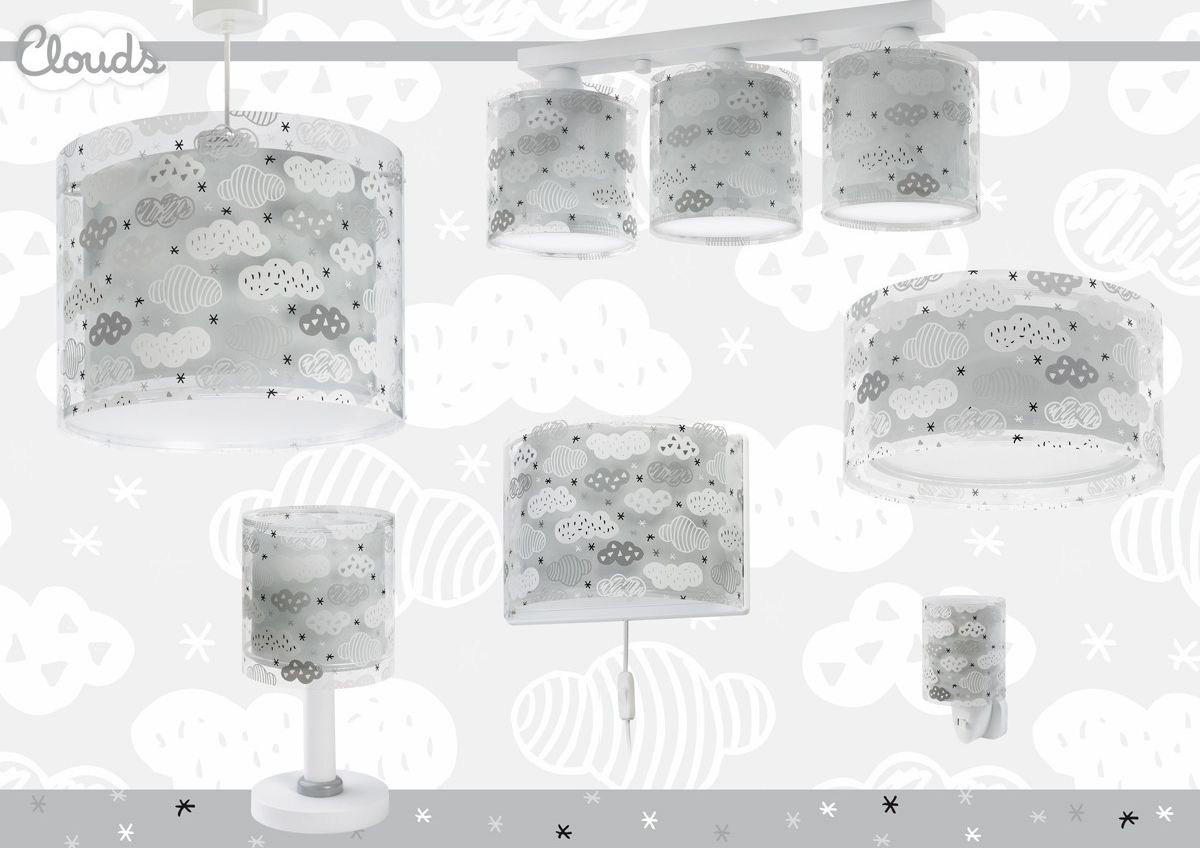 Dalber Dětské stropní svítidlo CLOUDS 41416E šedé - obrázek 4