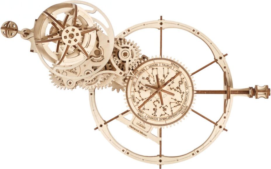Ugears 3D dřevěné mechanické puzzle Tellurium - obrázek 4