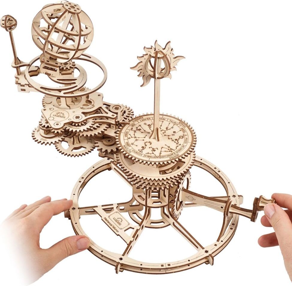 Ugears 3D dřevěné mechanické puzzle Tellurium - obrázek 6