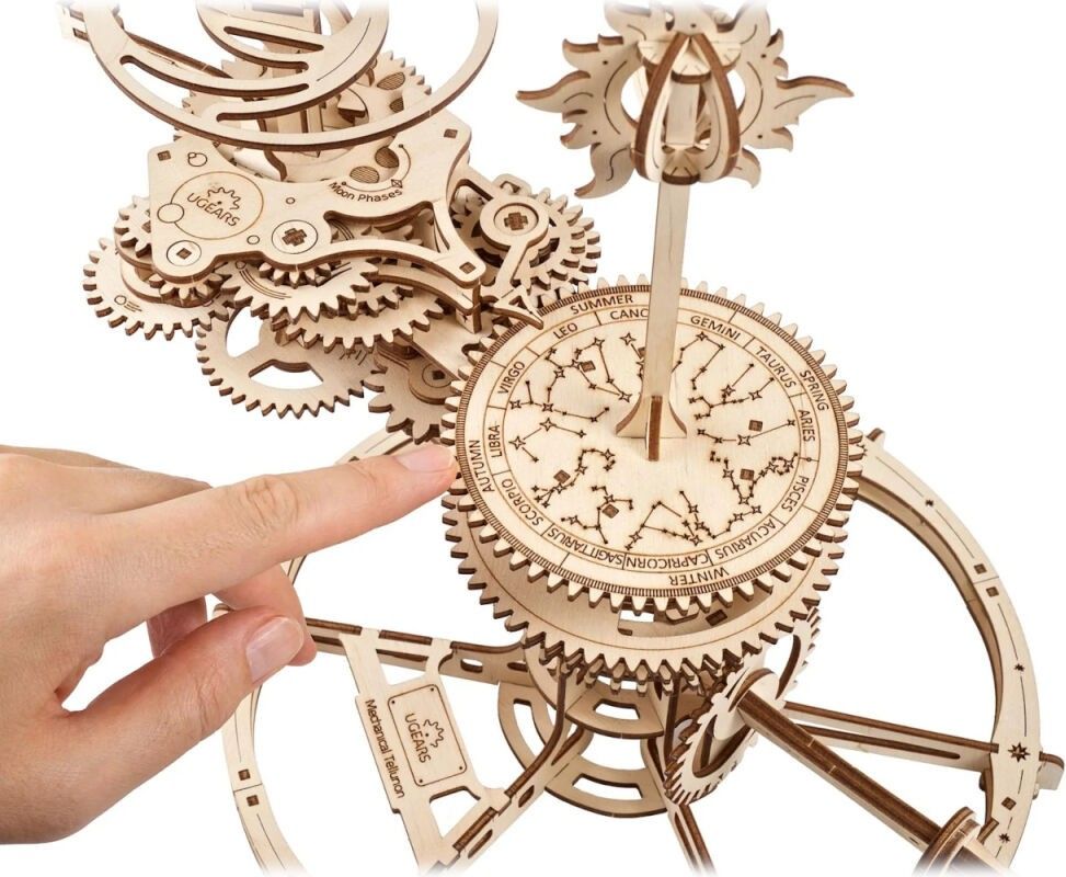 Ugears 3D dřevěné mechanické puzzle Tellurium - obrázek 7