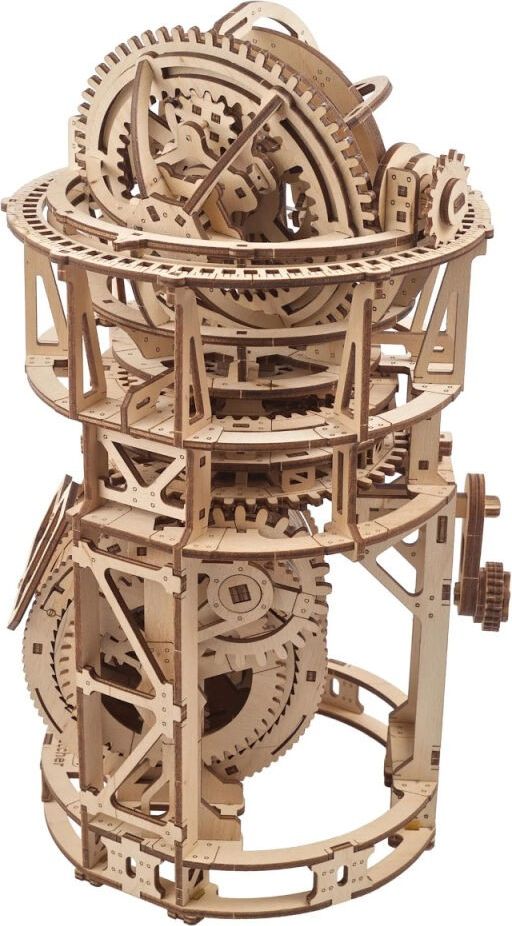 Ugears 3D dřevěné mechanické puzzle Hodinový strojek s tourbillonem - obrázek 2