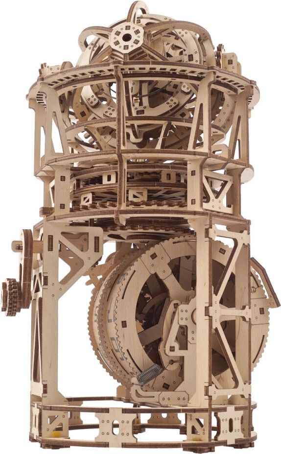 Ugears 3D dřevěné mechanické puzzle Hodinový strojek s tourbillonem - obrázek 3